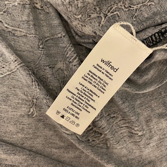 Aritzia Wilfred Off the Shoulder Bird Short Sleeve Top - Picture 3 of 3